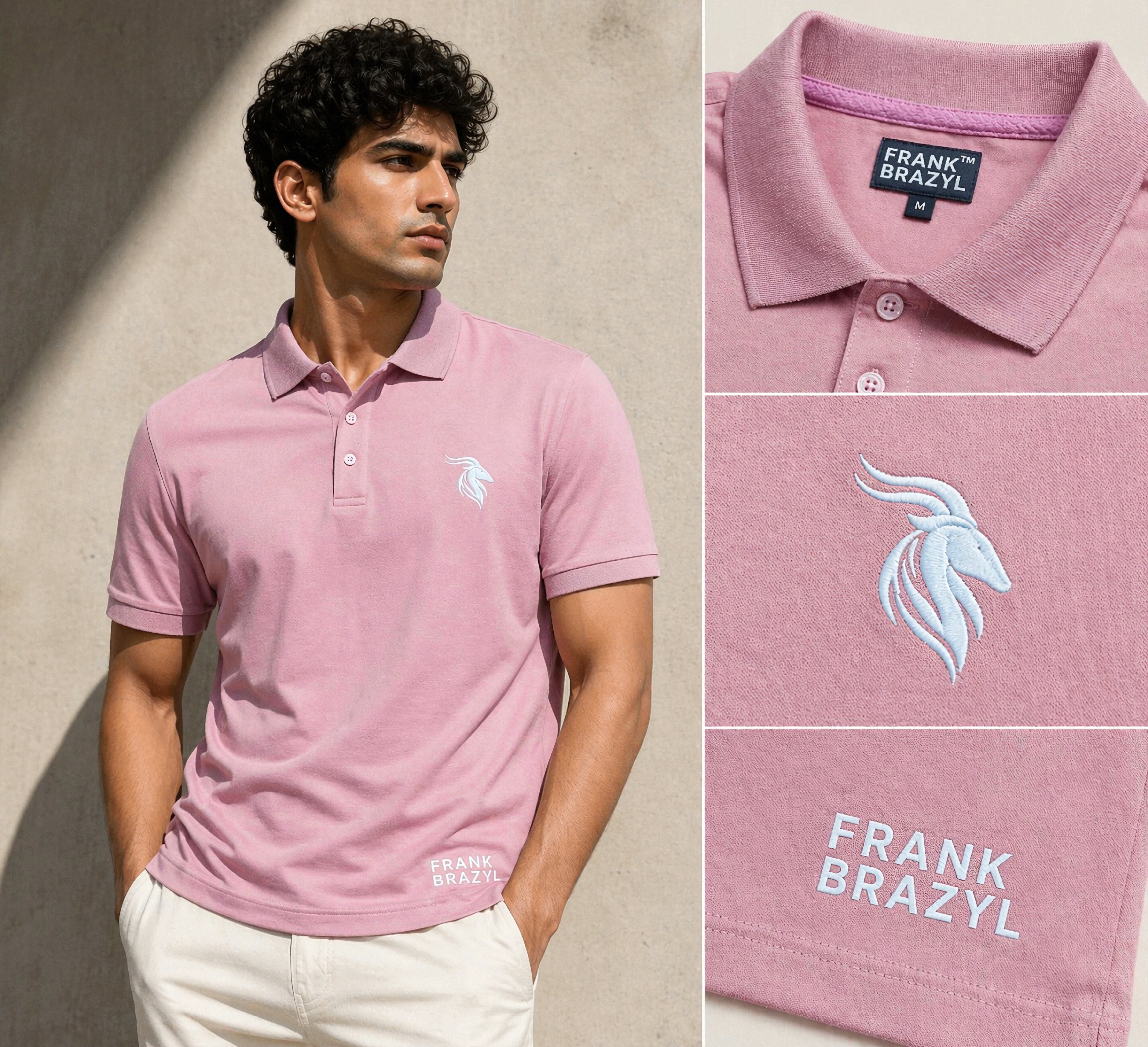 Frank Brazyl Dust Pink Polo