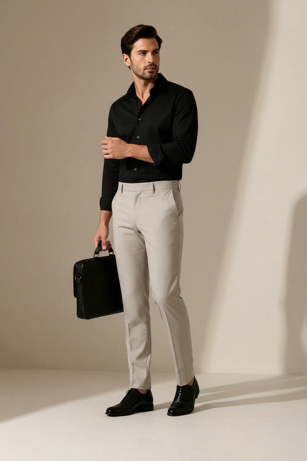 frank-brazyl-premium-beige Regular fit-formal-trousers-men