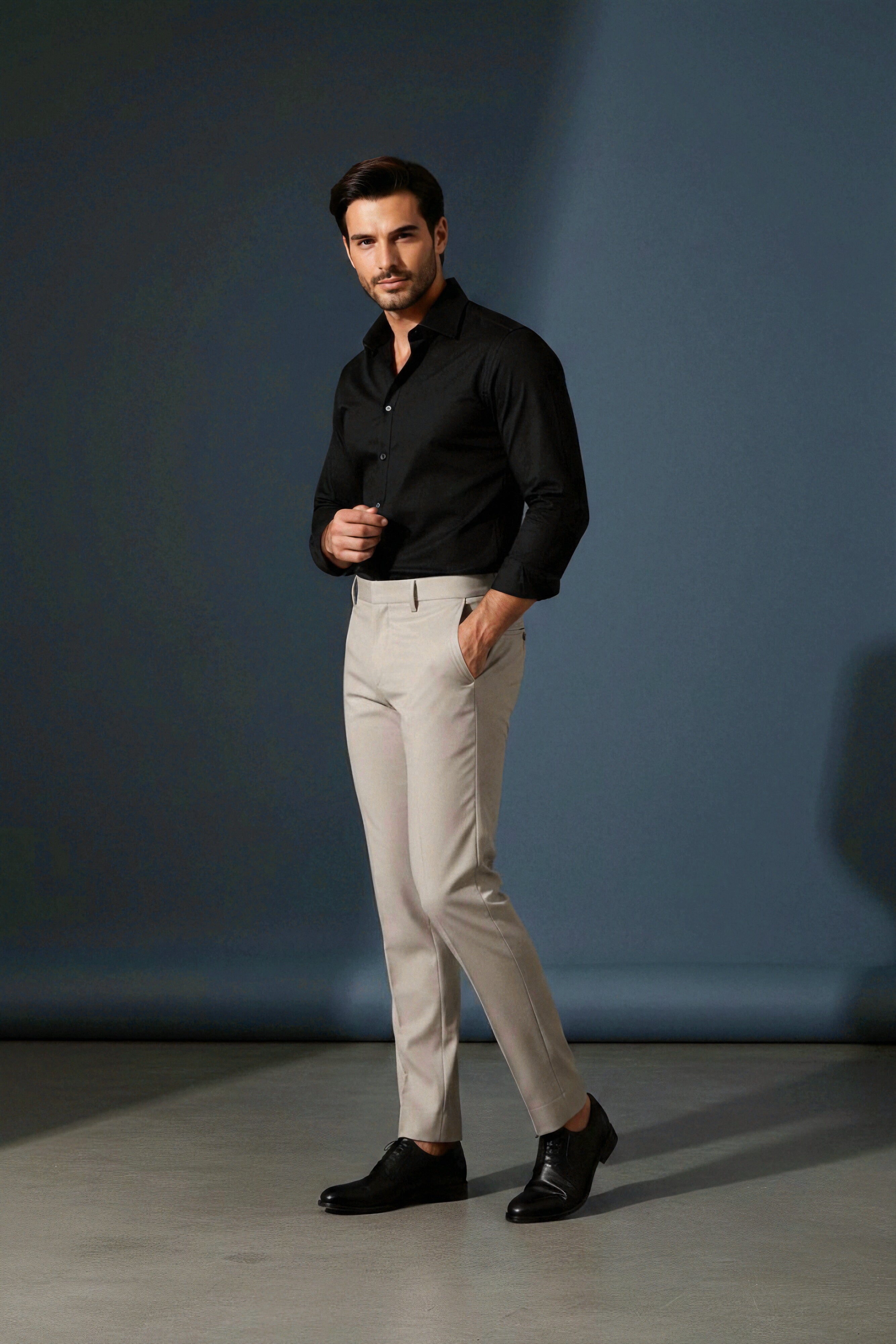 frank-brazyl-premium-beige Regular fit-formal-trousers-men