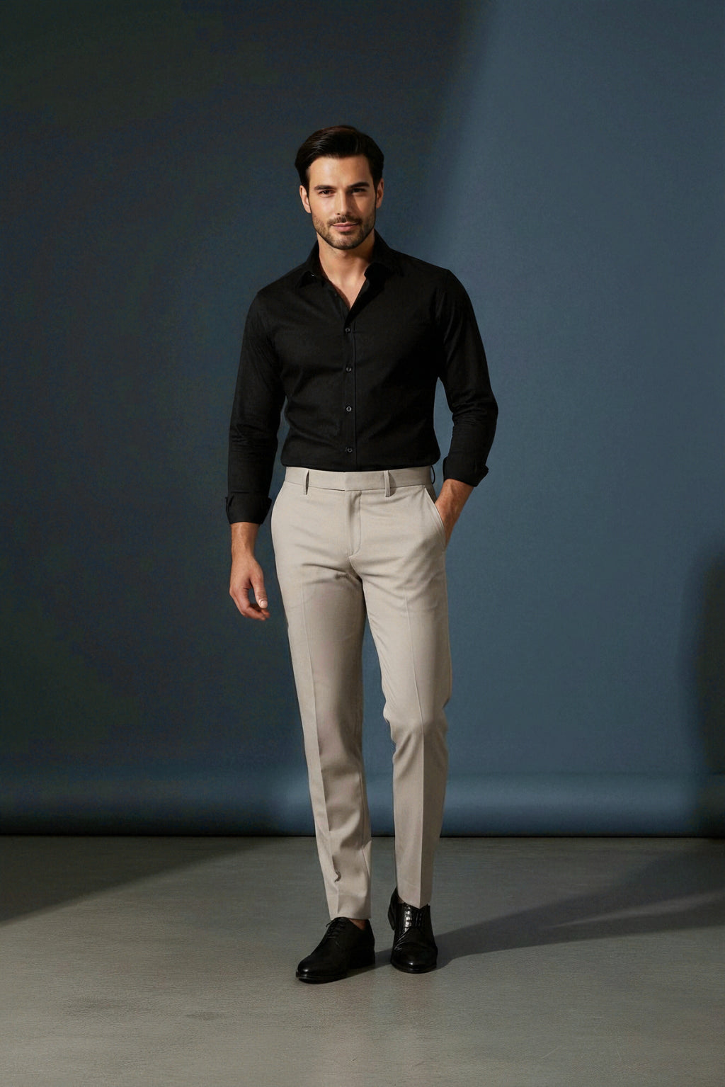 frank-brazyl-premium-beige Regular fit-formal-trousers-men